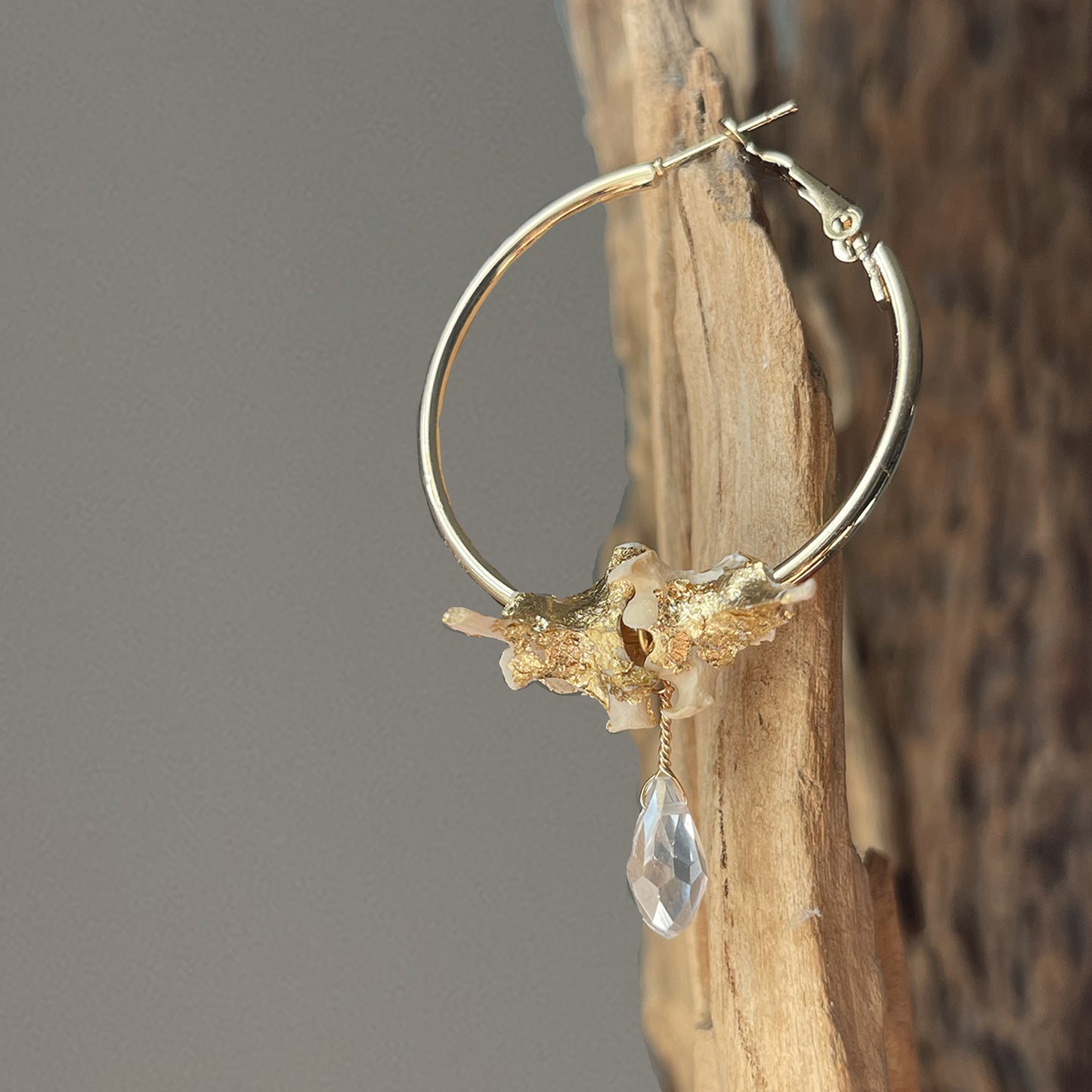 Bone and Tear Earring